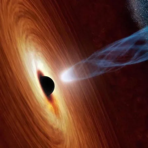 Assuming this core has more than roughly three-times the mass of the sun, gravity would overwhelm to such a degree that it would fall in on itself into a single point, or singularity, understood to be the black hole's infinitely dense core.